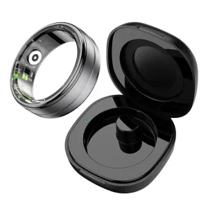 Unisex Smart Ring With Heart Rate & Oxygen Monitor Waterproof