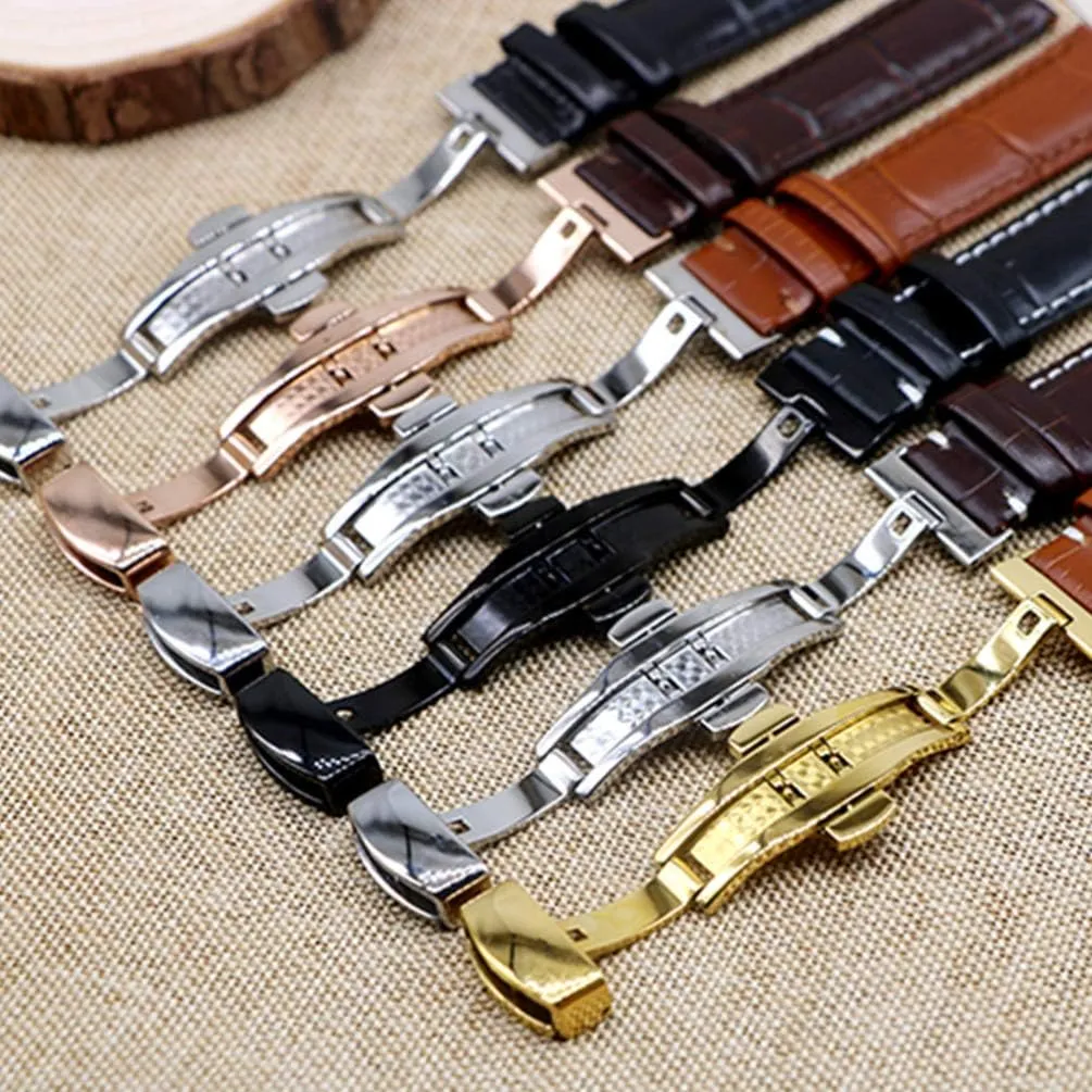 Universal Leather Watchband Watch Replacement Band Compatible for Huami GTS/Huawei GT 42mm/ Sumsang Galaxy Watch Watch Band Compatible with 14mm/ balmy 18mm/ 20mm- 