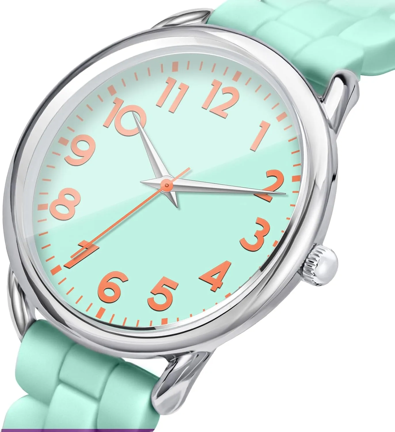 vase Big Face Easy Reader Water Proof 35MM Women's Watch 