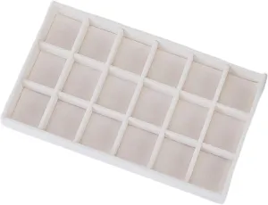Velvet Jewelry Box Organizer Earring Necklace mormon outfit Ring Jewelry Display Tray Portable Storage Box Jewelry Display Case(Beige Type 5) jewelry organizers and storage 