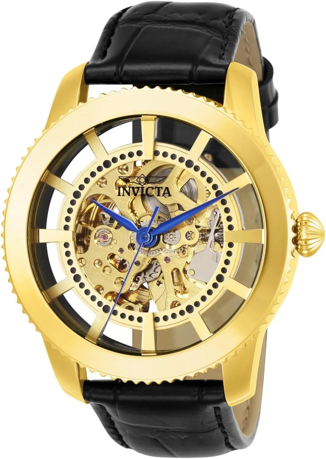 Vintage Analog Display Automatic Self Wind pelt Black Watch Invicta Men's 23638 