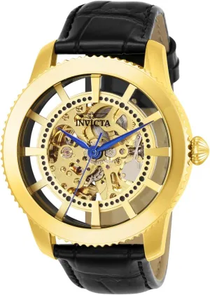 Vintage Analog Display Automatic Self Wind pelt Black Watch Invicta Men's 23638 