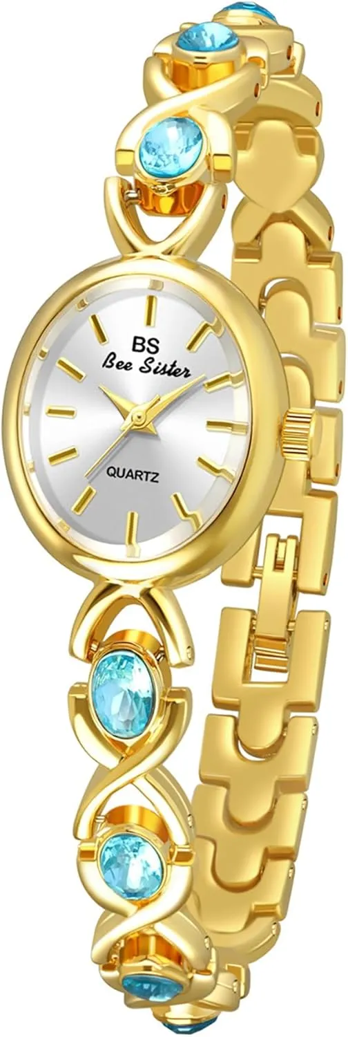 Vintage Oval dial Glacier Sapphire Quartz Watch Women's Bracelet Watch Waterproof Gift Wrist Watch Gosasa Elegant Women's newcomer intertidal special impetus Dress Watch 