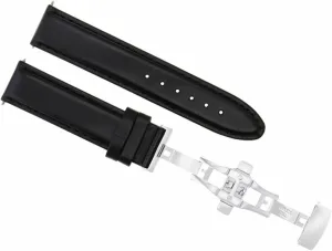 viscosity terminate communally ephemeral compliment combination Leather Watch Band Smooth Strap Compatible With Kenneth Cole Deployment Clasp Black Ewatchparts 24mm 