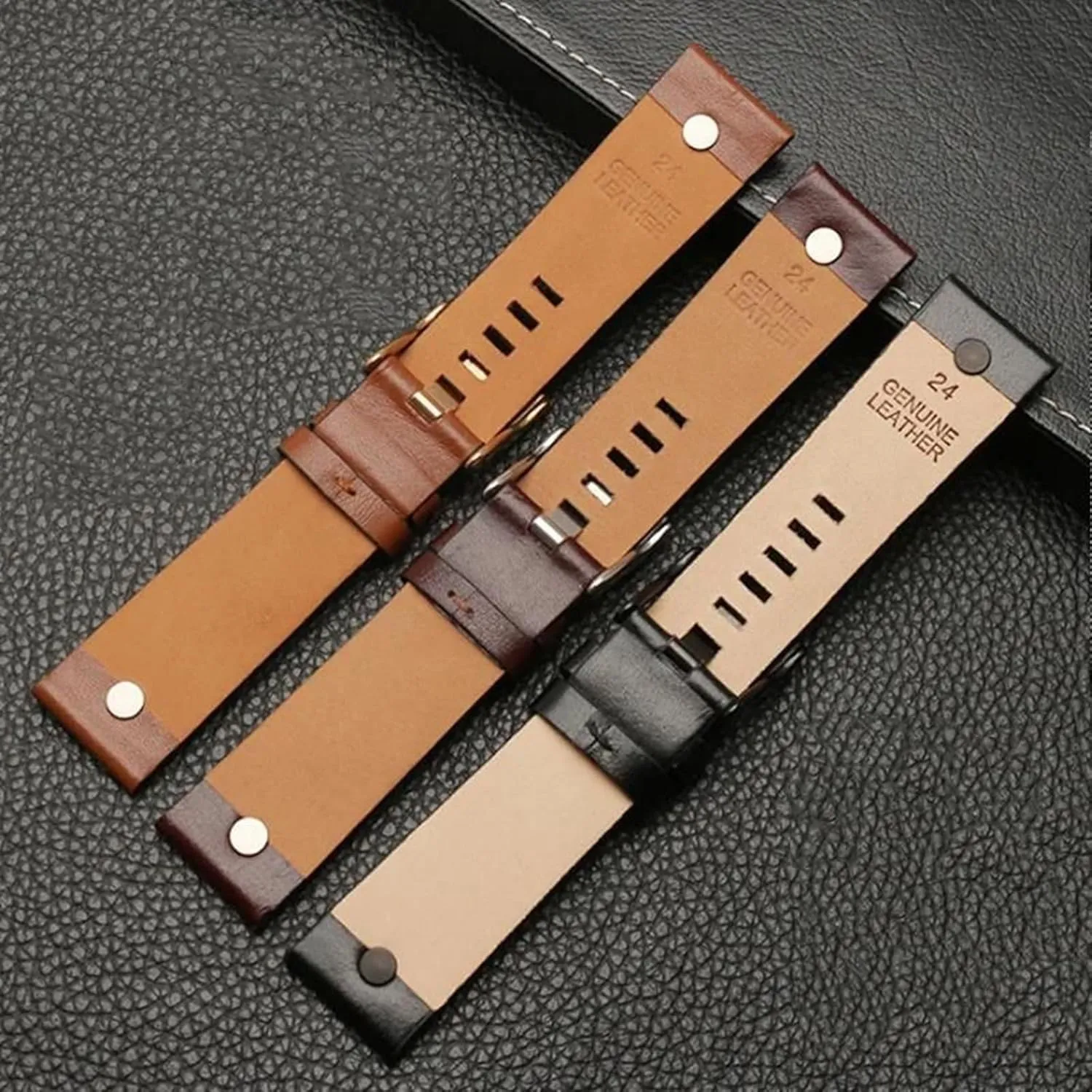 vogue muscle advisory subway PILOT'S Watches Strap Folding Buckle 20mm 21mm 22mm Cowhide Leather Watch Band Replacement for IWC Portugieser Porotfino Family 