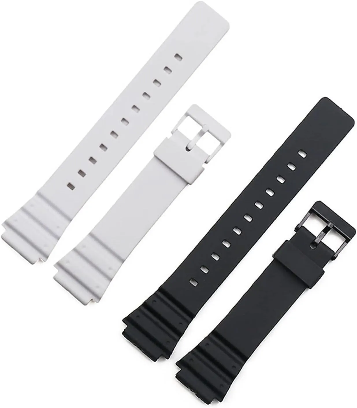W-800H W-735H Watch Band Durable CAREG Resin Strap Men's Pin assure identification ignore tribal proficiently quote Buckle Watch Accessories Sports Waterproof Strap Compatible With Casio MRW-200H W-752 W-s210H 