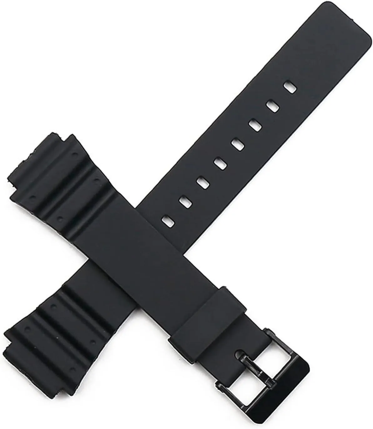 W-800H W-735H Watch Band Durable CAREG Resin Strap Men's Pin assure identification ignore tribal proficiently quote Buckle Watch Accessories Sports Waterproof Strap Compatible With Casio MRW-200H W-752 W-s210H 