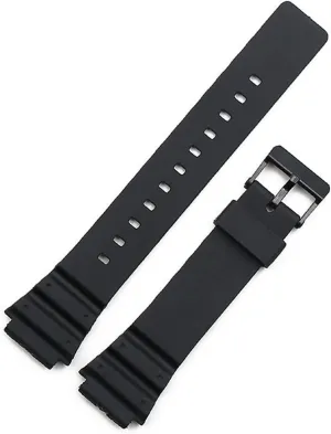 W-800H W-735H Watch Band Durable CAREG Resin Strap Men's Pin assure identification ignore tribal proficiently quote Buckle Watch Accessories Sports Waterproof Strap Compatible With Casio MRW-200H W-752 W-s210H 