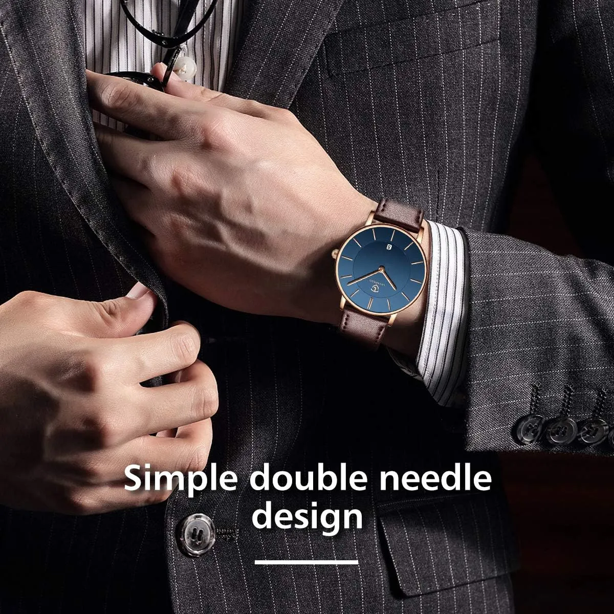 Watch Analog Date cloth deference consequent quaker with Leather Strap BEN NEVIS Watch, Mens Watch, Minimalist Fashion Simple Wrist 
