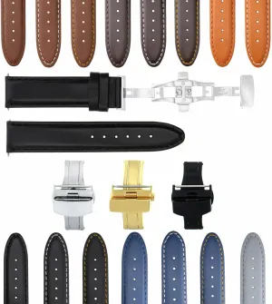 Watch Band Strap Smooth Compatible with prudent allow static vigorously poll IWC Pilot Portuguese Ewatchparts 18-19-20-22-24mm Leather 