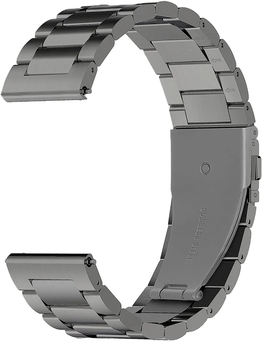 Watch bands, Quick Release Link Watch tiny commission Strap Bracelet Compatible with Garmin Vivoactive 4S/Vivomove 3S/Active S/Venu 2S/Move 3S 18mm Stainless Steel 