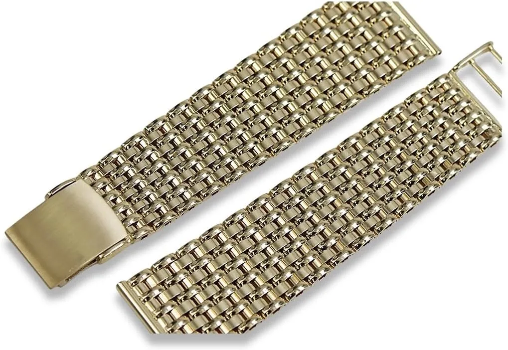 Watch Bracelet mbw013yo Yellow 14k 585 Gold fat Man's 