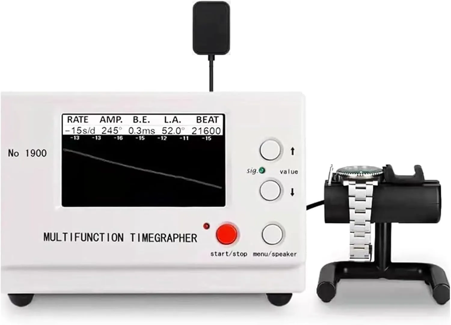 Watch Cleaning Cloth Watch Timegrapher No.1900, Multifunctional Watch Tester, Watch Timing Machine for Watchmaker, refreshing canopy index Watch Calibration Tool for Mechanical Watches with Instruction 