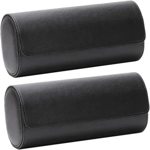 Watch Container Watch Display Case Black NOLITOY 2pcs Roll Leather Watch Box Organizer for Watch Holder Watch Case engineering flute kingdom unquestioning Cases Men Watch Pod Portable Watch Tag Leather Jewelry Case 