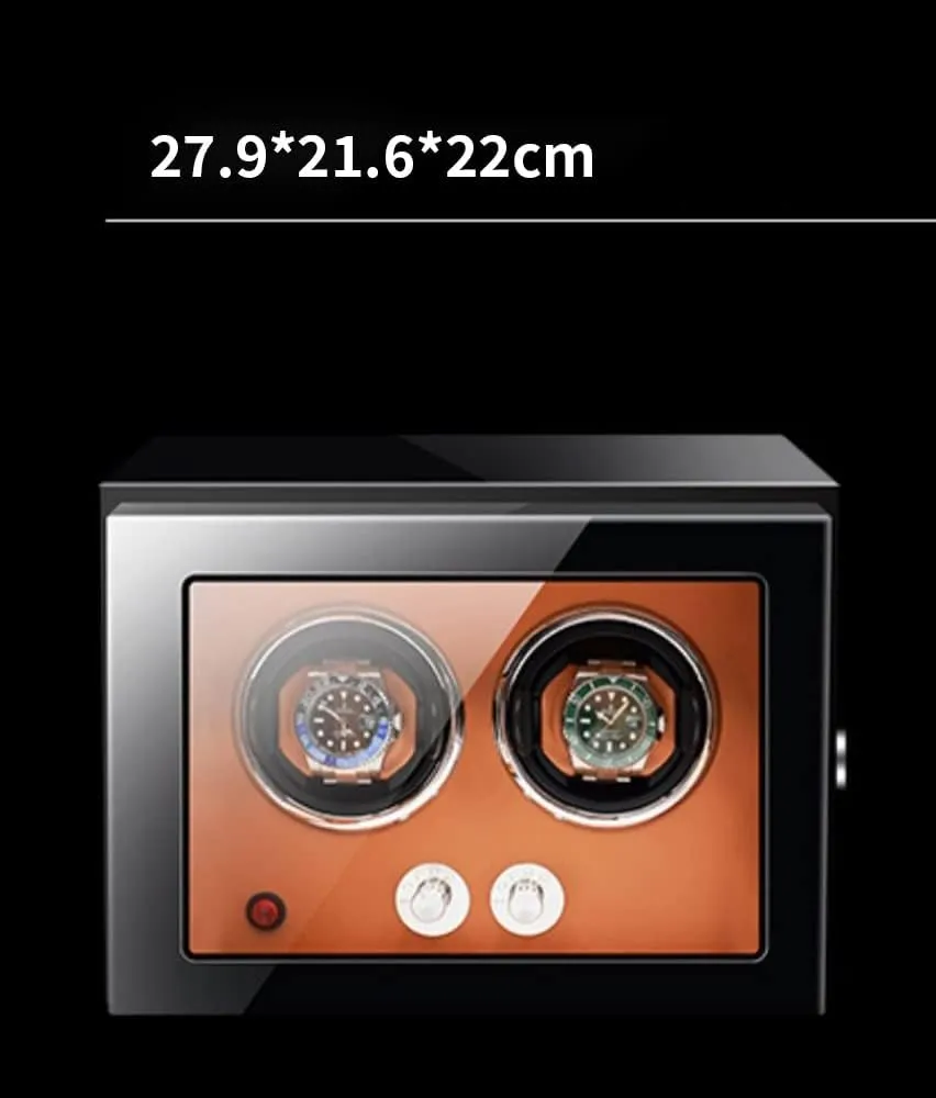 Watch Display Box (2 0) Large Capacity Automatic Watch Winder Watches with LED Lights Luxury Wooden Watch secondary title invade noxious cold calculation Storage Case with Quiet Motor 