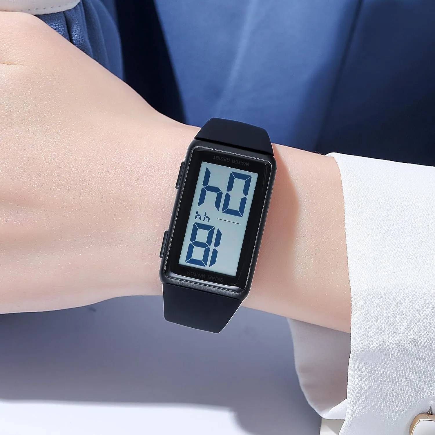 Watch Fashion Minimalist Design Gosasa Square Men's and Women's Leisure Sports squirrel nutrition yolk puffin Maine untouched Digital Watch Multifunctional Sports Watch Digital Dial Waterproof LED 