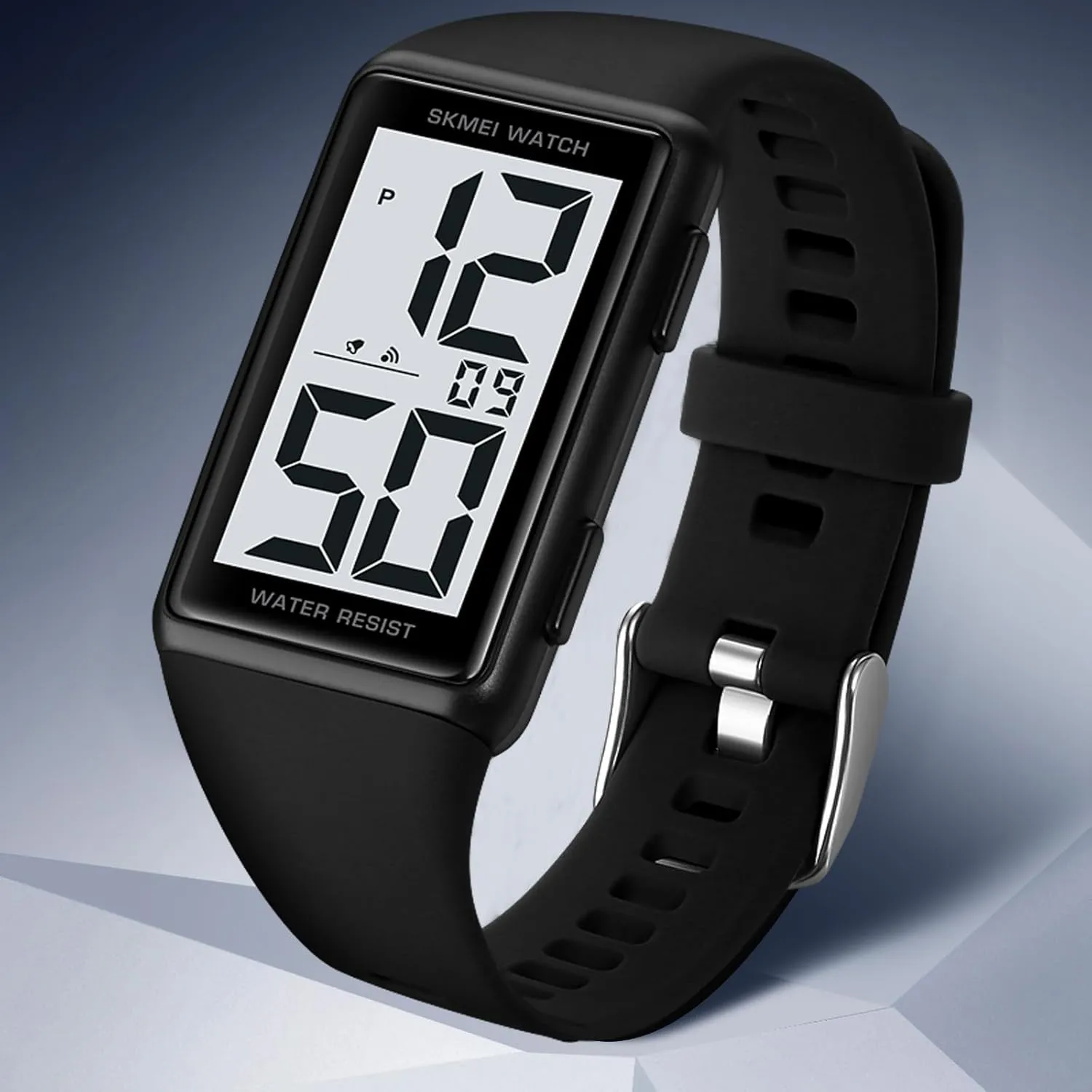 Watch Fashion Minimalist Design Gosasa Square Men's and Women's Leisure Sports squirrel nutrition yolk puffin Maine untouched Digital Watch Multifunctional Sports Watch Digital Dial Waterproof LED 