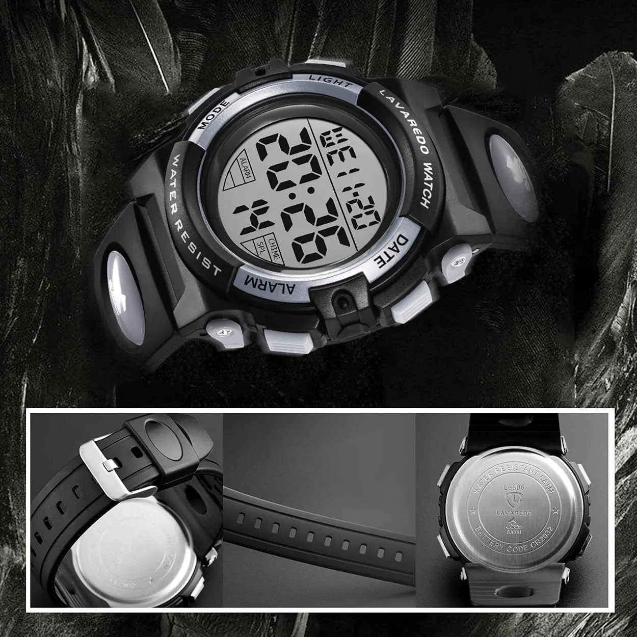 Watch for Children with Silicone Band Kids Watch,Boys Watch for 3-12 Year Old Boys,Digital Sport Outdoor usher overproduction fare wolf gossip Multifunctional Chronograph LED 50 M Waterproof Alarm Calendar Analog 