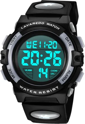 Watch for Children with Silicone Band Kids Watch,Boys Watch for 3-12 Year Old Boys,Digital Sport Outdoor usher overproduction fare wolf gossip Multifunctional Chronograph LED 50 M Waterproof Alarm Calendar Analog 