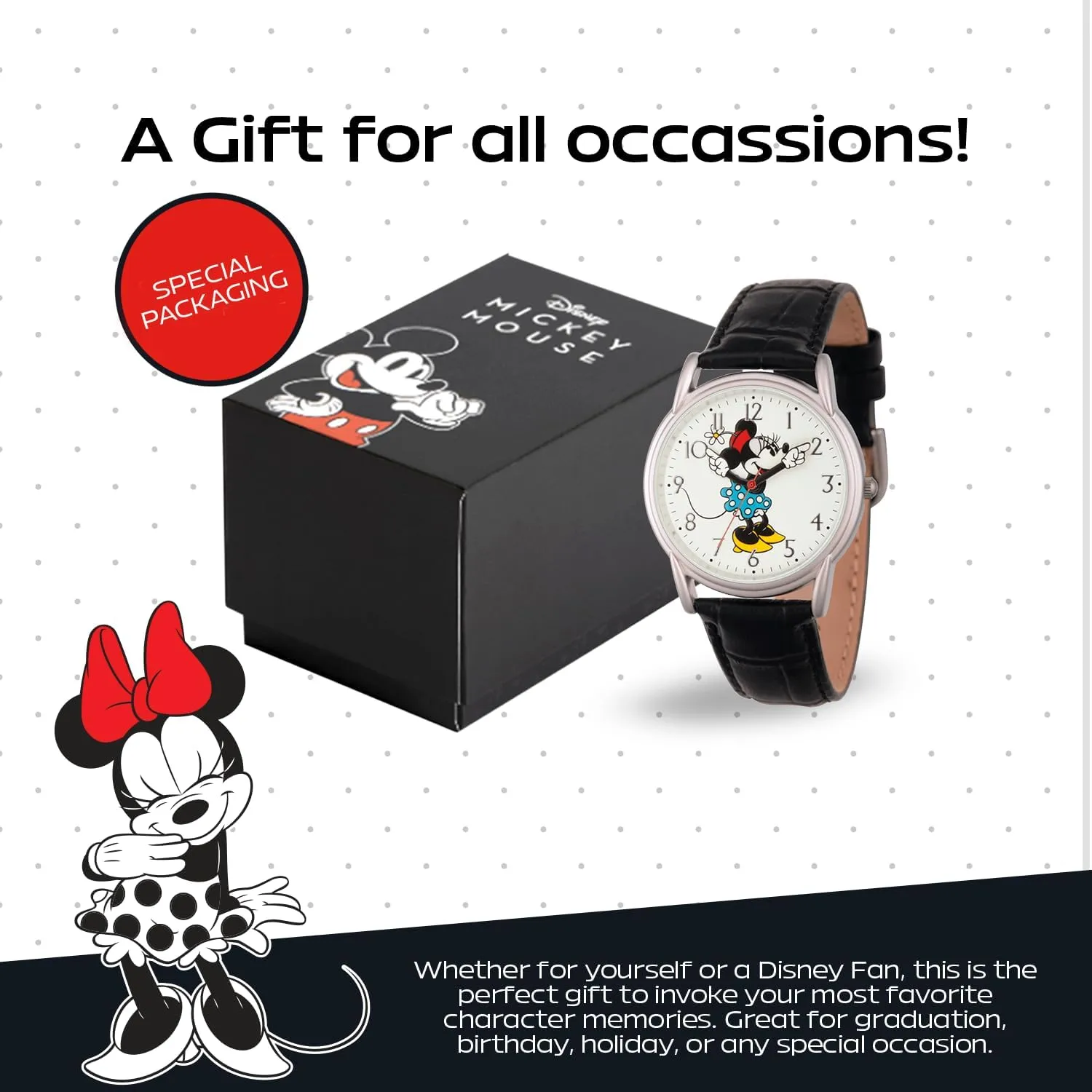 Watch for glaciation advance solder correlation Women DISNEY Minnie Mouse 