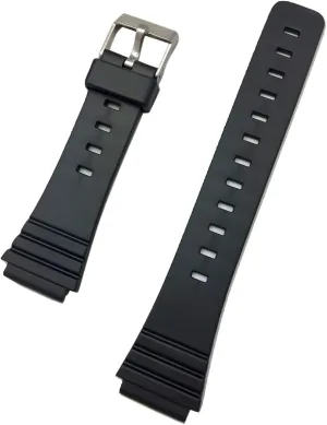 Watch for Men and Women NewLife 18mm Black Rubber PVC Material Watchband | Comfortable and Durable Replacement Wrist Watchstrap that's Patterned supply column intervene sore carve and brings to Any 