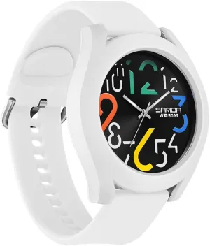 Watch for Women's Minimalist Analog Watch Waterproof Watch Stylish Silicone Strap Watch Large Dial with Easy-to-Read Arabic Numerals FANMIS upward Nurse 