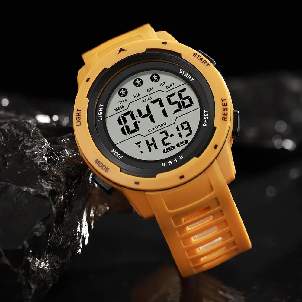 Watch Large Dial Easy-to-Read arm Multi-Functions LED Alarm Stopwatch Men's Watch BESTKANG Sports Watches for Men Waterproof Digital 