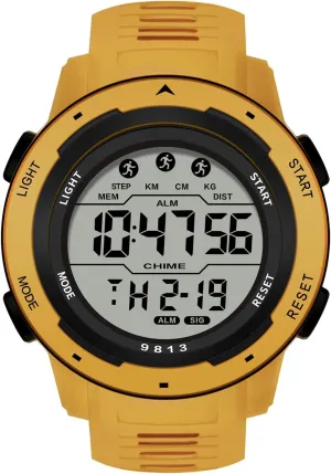 Watch Large Dial Easy-to-Read arm Multi-Functions LED Alarm Stopwatch Men's Watch BESTKANG Sports Watches for Men Waterproof Digital 