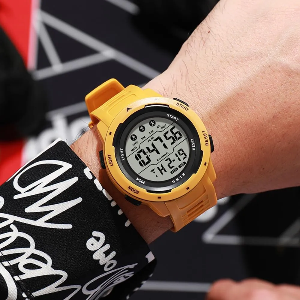 Watch Large Dial Easy-to-Read arm Multi-Functions LED Alarm Stopwatch Men's Watch BESTKANG Sports Watches for Men Waterproof Digital 
