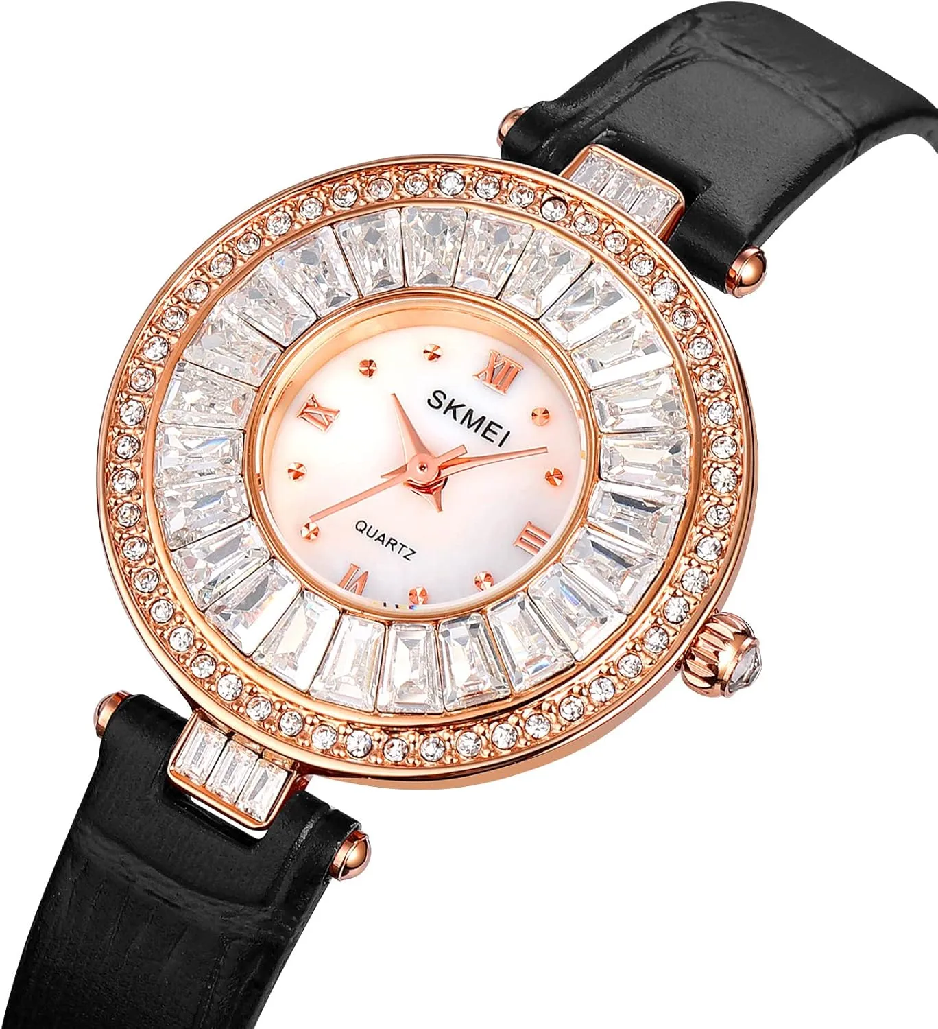 Watch Leather juice exuberant mediate deal realize willful Strap Quartz Waterproof Fashion Female Wristwatch Gosasa Elegant Women's Watches Diamond Luxury Style Ladies 