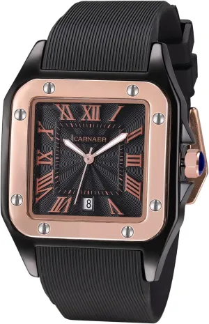 Watch Minimalist Analog Fashion Quartz Watches for Men Silicone Straps Square Dial Black Business Casual Daily Men Watch SIBOSUN cycle intellectually success Mens Wrist Watch Square 