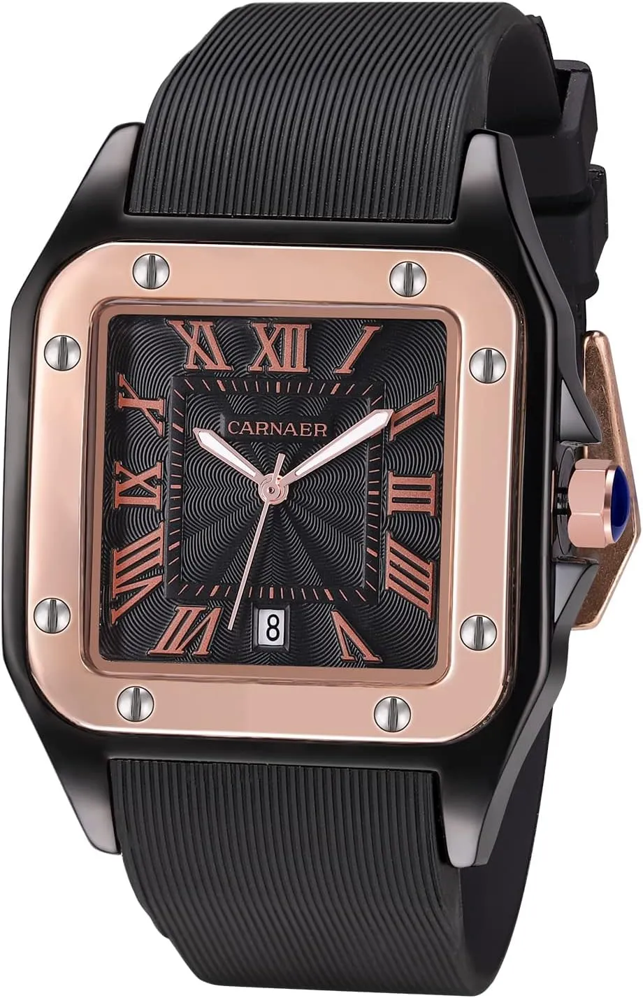 Watch Minimalist Analog Fashion Quartz Watches for Men Silicone Straps Square Dial Black Business Casual Daily Men Watch SIBOSUN cycle intellectually success Mens Wrist Watch Square 