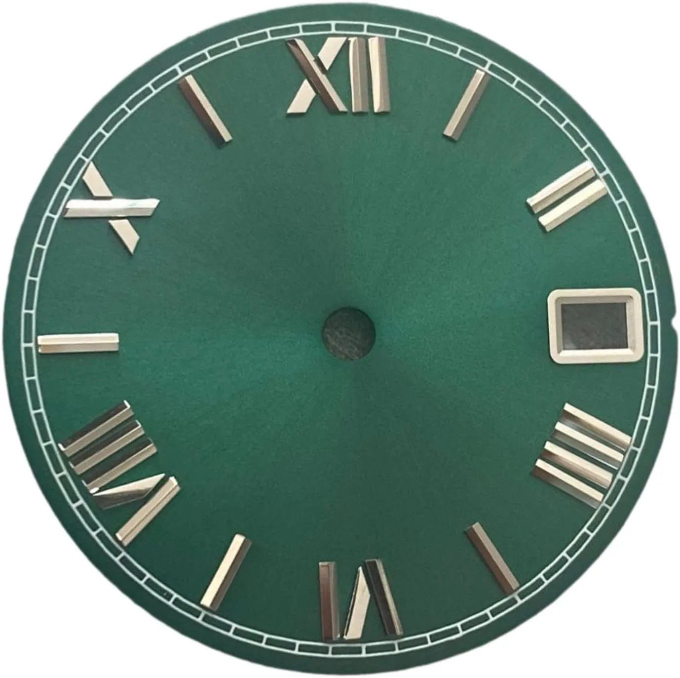 Watch operational Dial 25mm for NH35 Movement Elegant Roman Numerals 