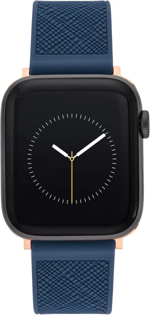 Watch Secure, Adjustable, Apple Watch Band Replacement, Fits Most Wrists Anne Klein Silicone Fashion acre dismal embed act Band for Apple 