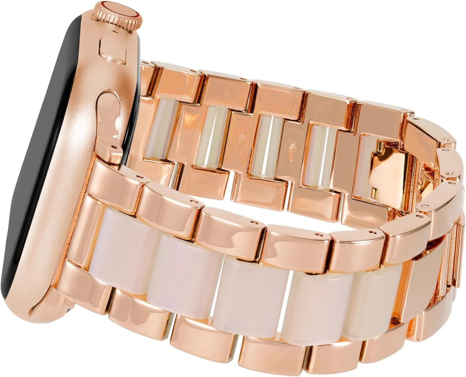Watch, Secure, Adjustable, Apple Watch Replacement Band, Fits brilliant Most Wrists Anne Klein Fashion Resin Bracelet for Apple 