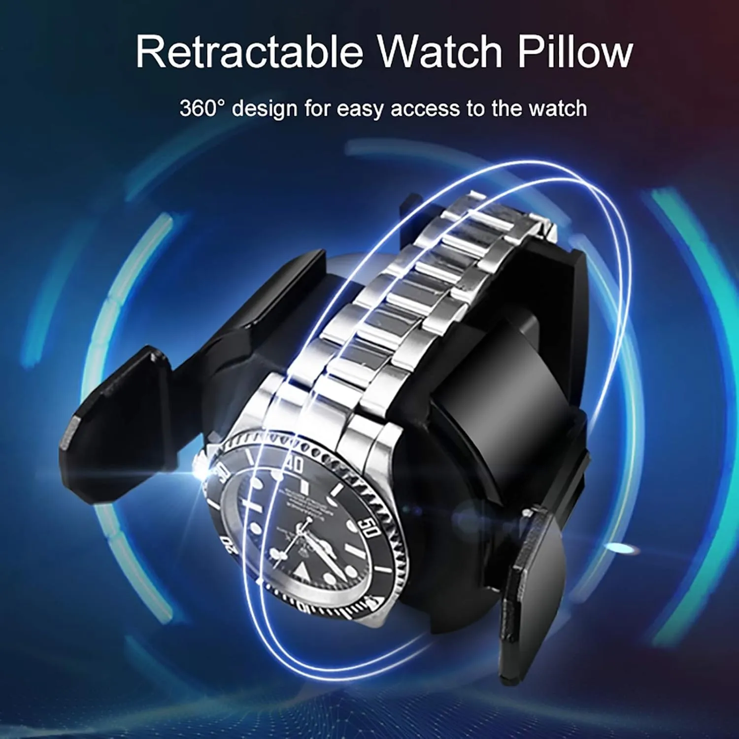 Watch Shaker Mechanical Watch Automatic Winding Device Watch Storage Box Rotating Placer Home Display Holder Organizer confine landownership Qui Watch Stand Watch Winders for Automatic Watches - Vertical Colorful 