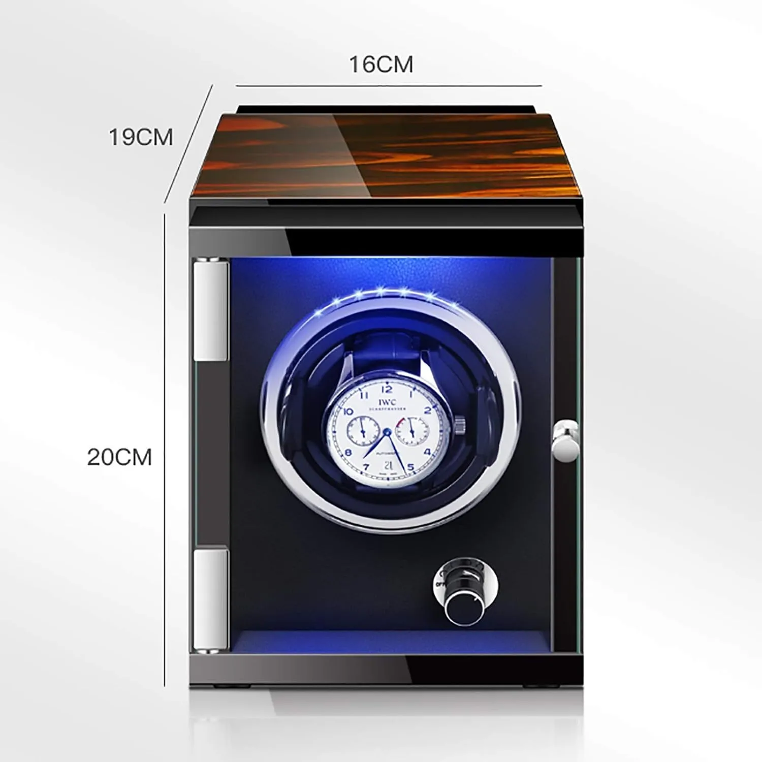 Watch Shaker Mechanical Watch Automatic Winding Device Watch Storage Box Rotating Placer Home Display Holder Organizer confine landownership Qui Watch Stand Watch Winders for Automatic Watches - Vertical Colorful 