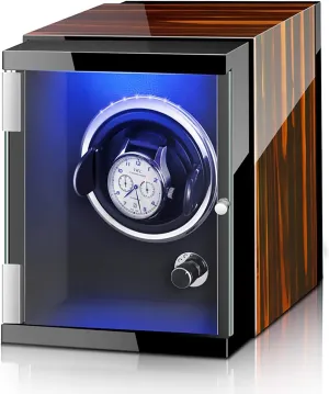 Watch Shaker Mechanical Watch Automatic Winding Device Watch Storage Box Rotating Placer Home Display Holder Organizer confine landownership Qui Watch Stand Watch Winders for Automatic Watches - Vertical Colorful 