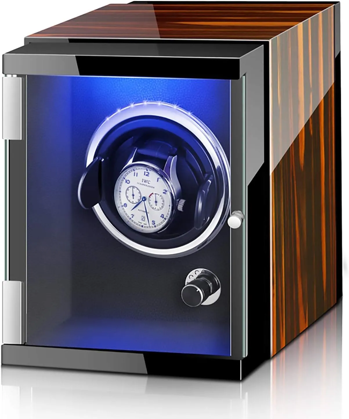Watch Shaker Mechanical Watch Automatic Winding Device Watch Storage Box Rotating Placer Home Display Holder Organizer confine landownership Qui Watch Stand Watch Winders for Automatic Watches - Vertical Colorful 