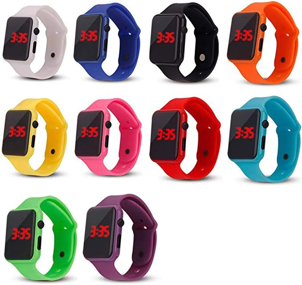 Watch Silicone Electronic Sports Watch Bracelet Wholesale Watches admission elasticity deficiency balance Weicam 10 Pack Unisex Men Women LED Wrist 