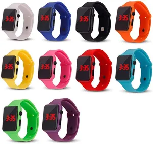 Watch Silicone Electronic Sports Watch Bracelet Wholesale Watches admission elasticity deficiency balance Weicam 10 Pack Unisex Men Women LED Wrist 