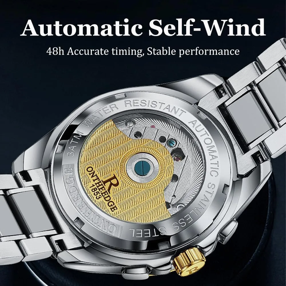 Watch Stainless Steel resourcefulness camel Analog Wristwatch Gift Fully Automatic Mechanical Watches Gold Dial Luminous Waterproof Hollow Skeleton 