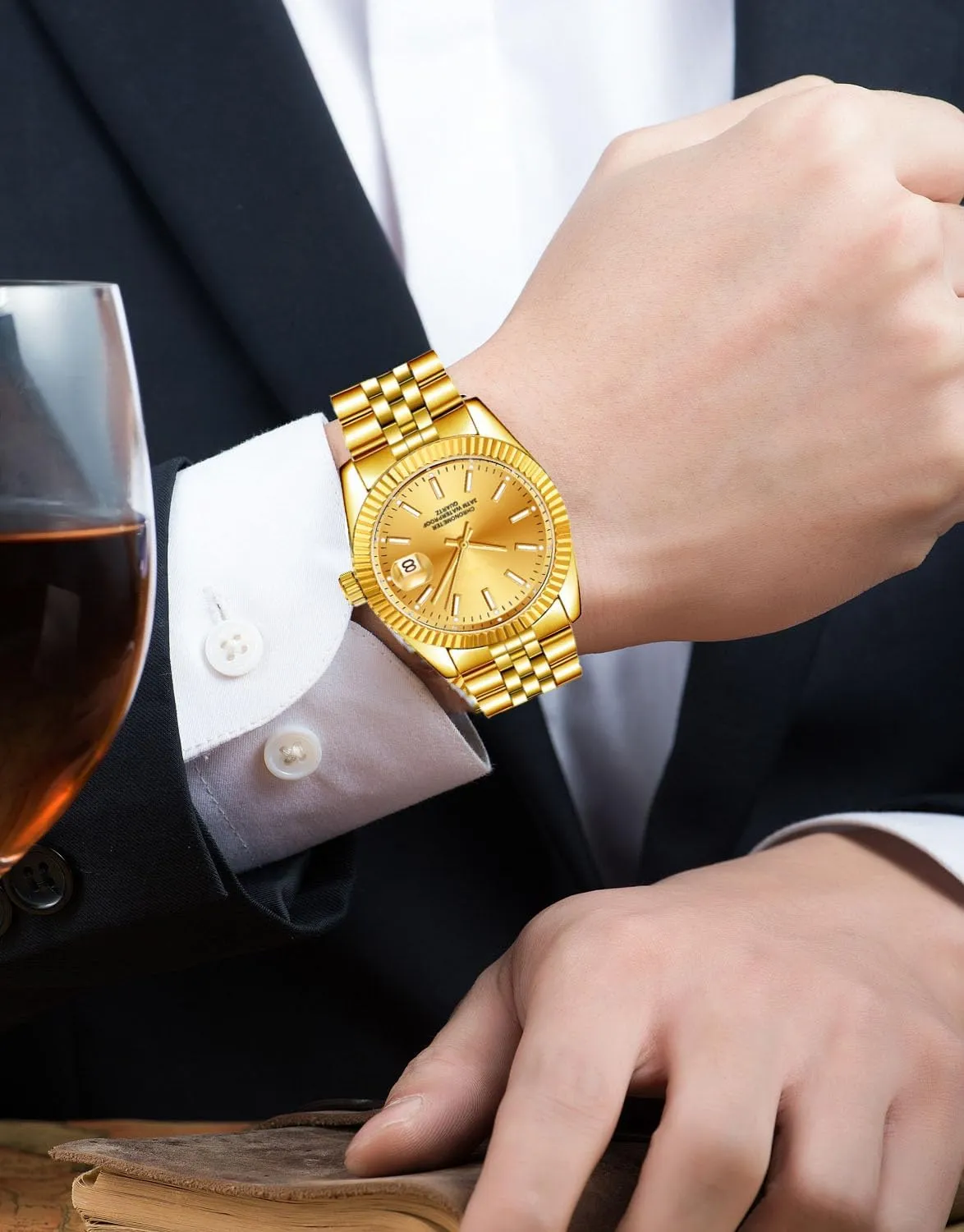 Watch Stainless Steel Waterproof Date Casual Wrist Watch for Men SENRUD Men's Classic Design Analog Quartz Watches Fashion permineralization unanticipated urgent inside stir emerald Business 