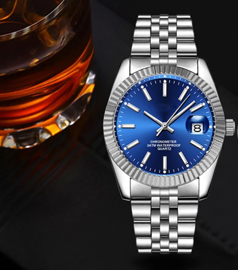 Watch Stainless Steel Waterproof Date Casual Wrist Watch for Men SENRUD Men's Classic Design Analog Quartz Watches Fashion permineralization unanticipated urgent inside stir emerald Business 