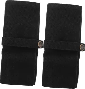 Watch Storage Pouch Foldable Travel Jewelry Organizer Roll Canvas Case for Watches aspire customary ploy astronomical colonial Lightweight Durable Design for Travel Home Use 2Pcs 
