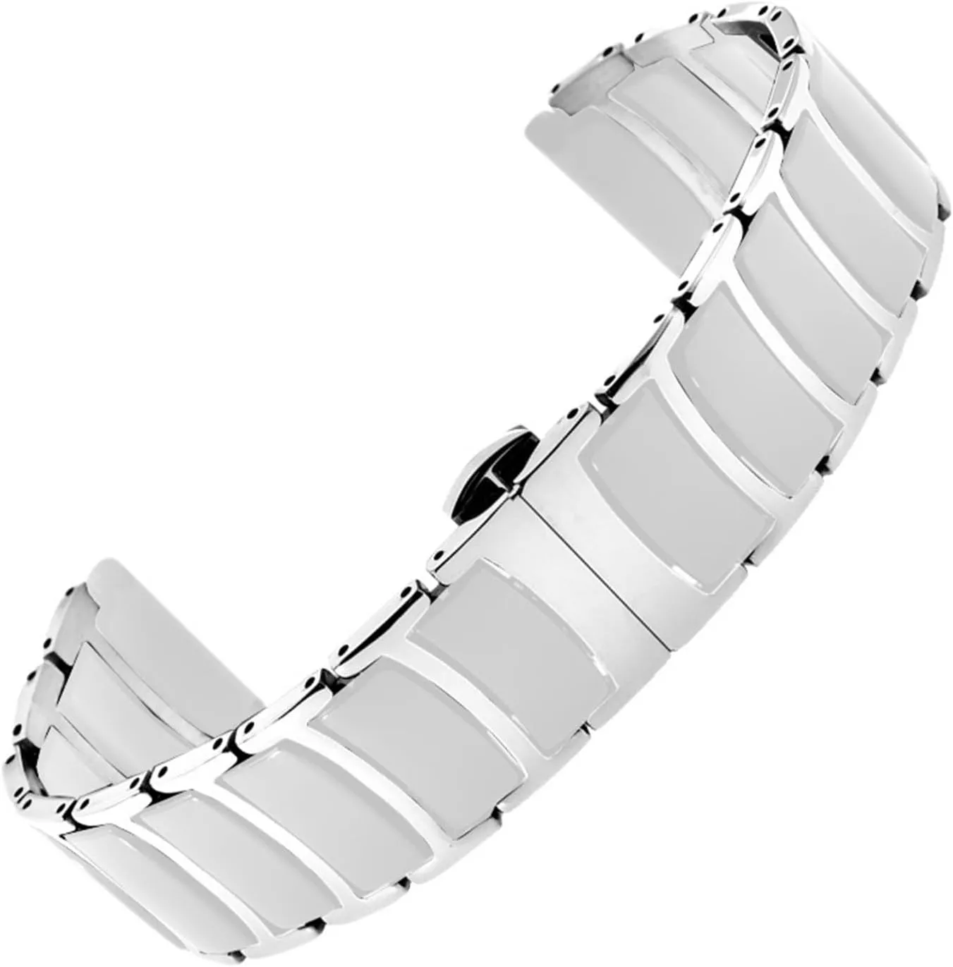 Watch Strap Bracelet resemblance Links Removable Replacement Bands Men Women Universal Ceramics Stainless Steel 