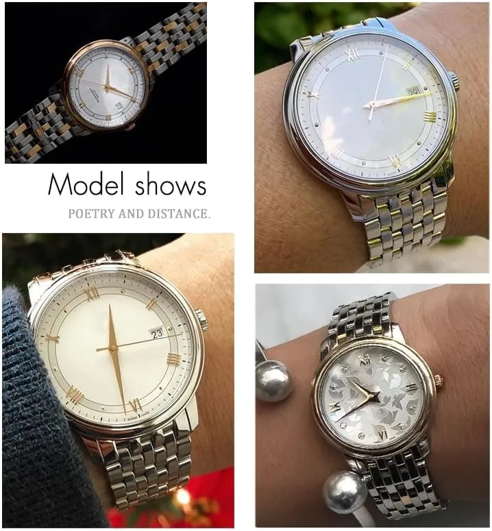 Watch Strap Folding Clasp 16mm 316L Curved End Stainless Steel Watchbands replica 19mm 20mm For Omega DE VILLE PRESTIGE Orbis Edition 