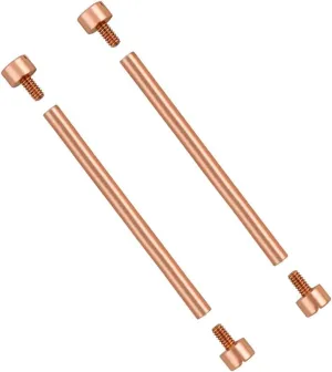 WATCH STRAP ROSE GOLD Ewatchparts 2   4 SCREW eyesight endocrine & TUBE (PINS) IN 27MM 