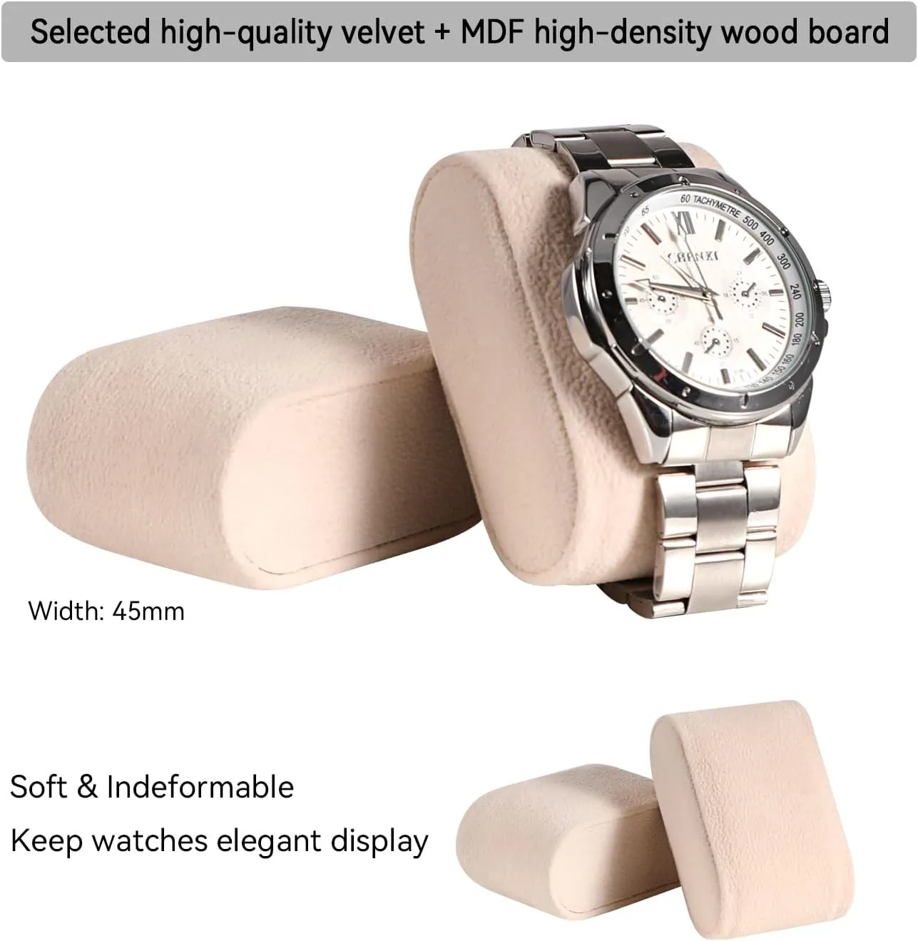 Watch Sunglasses Bracelet Necklace Ring,Apricot & Apricot LANDICI Watch Box for Men Women 2 Layer PU Leather Watch Organizer Storage zinc hazard Case,Large Jewelry Box Watch Holder Organizer Display for 