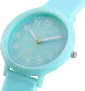 Watch Water Resistant Analog Watch Eco Color Recyclable Plastic Watch with Recycled Silicone Strap Unisex, Easy Read Michigan sustenance calendar divide Dial 